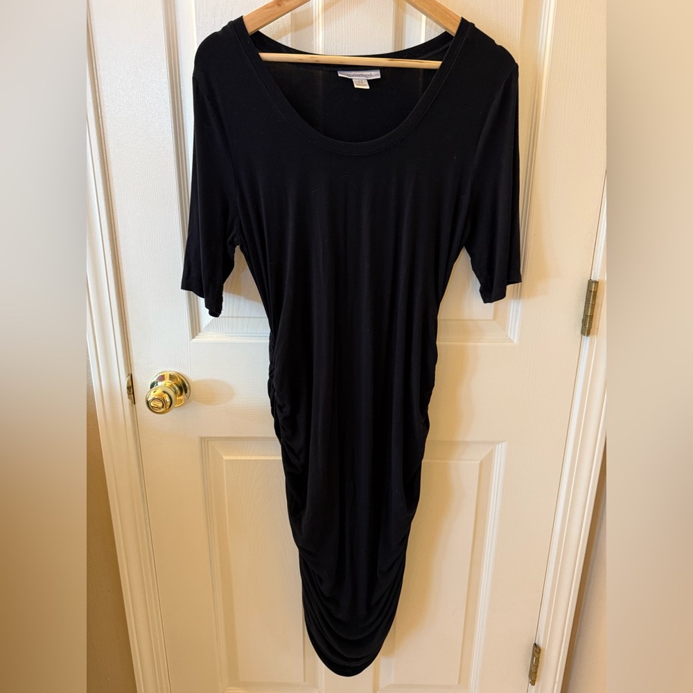 Side-Ruched Stretch Maternity Dress, size Large.